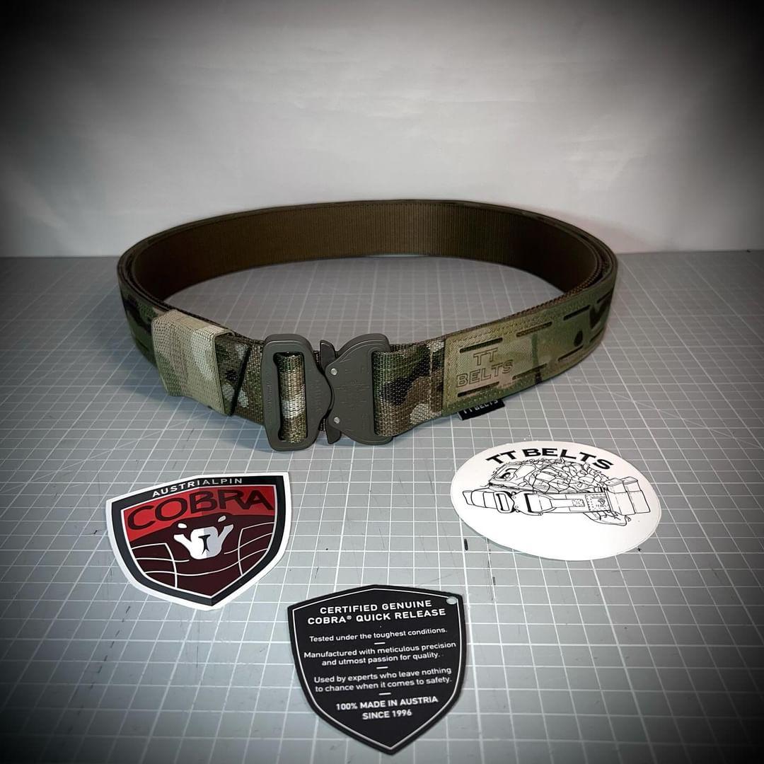 TT Shooters Belt Grey Metal Cobra